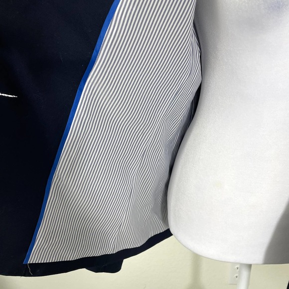 J. Crew Parke Blazer Jacket Wool Navy Blue Size 2 - Picture 9 of 14